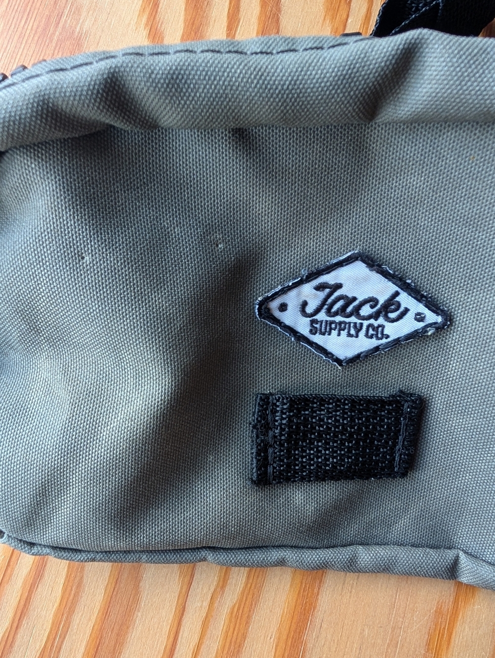 Vintage Jack Supply Co. Olive Green Waist Bag Fanny Pack Crossbody Made In USA - Picture 2 of 4